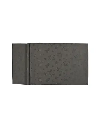 SANDER | Weihnachts Tischdecke Cosmo 90x90cm Anthra | 
